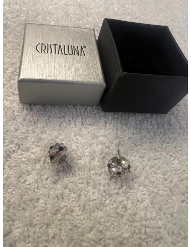 Boucles oreilles cristaluna candy cristal acrylique transparent swarovski 300 51