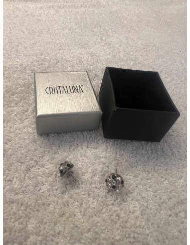 Boucles oreilles cristaluna candy cristal acrylique transparent swarovski 300 51