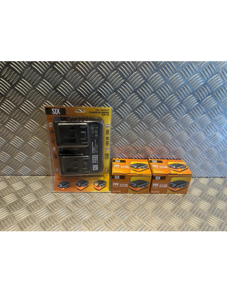 Silex slx 2 batterie 20V 4.0Ah BA2040-B lithium-ion + chargeur double CH-1820D-E