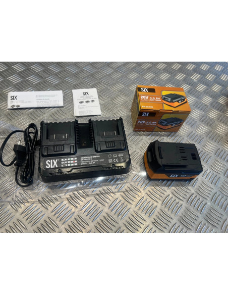 Silex slx 2 batterie 20V 4.0Ah BA2040-B lithium-ion + chargeur double CH-1820D-E