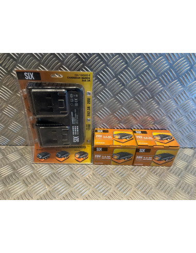 Silex slx 2 batterie 20V 5.0Ah BA2050-B lithium-ion + chargeur double CH-1820D-E