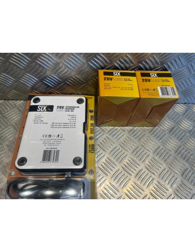 Silex slx 2 batterie 20V 5.0Ah BA2050-B lithium-ion + chargeur double CH-1820D-E