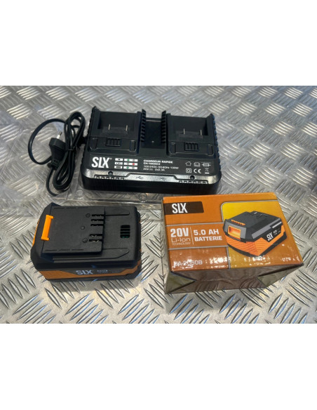 Silex slx 2 batterie 20V 5.0Ah BA2050-B lithium-ion + chargeur double CH-1820D-E