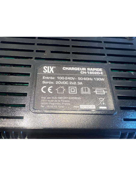 Silex slx chargeur double batterie rapide 20V lithium ch-1802d-e neuf