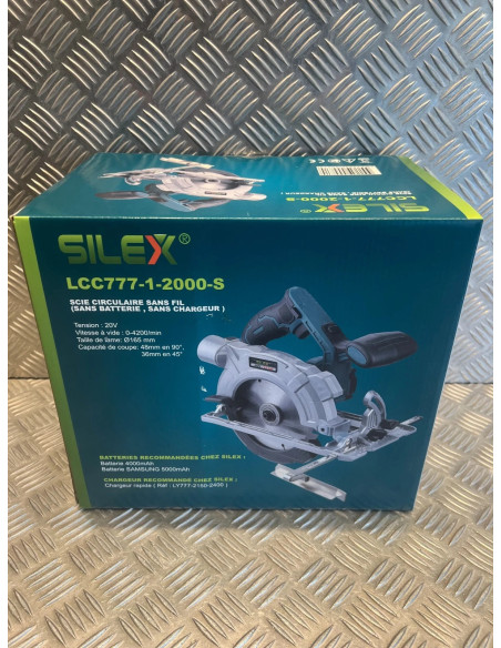 Silex scie circulaire coupe bois sans fil pour batterie 20v neuf