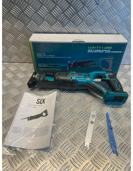 Silex scie sabre coupe bois metaux plastique sans fil pour batterie Lithium 20v
