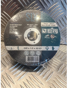25 disque couper découper tronçonner metaux acier inox fer alu cuivre 125 x 1mm