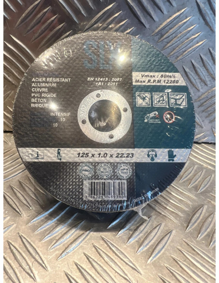 25 disque couper découper tronçonner metaux acier inox fer alu cuivre 125 x 1mm