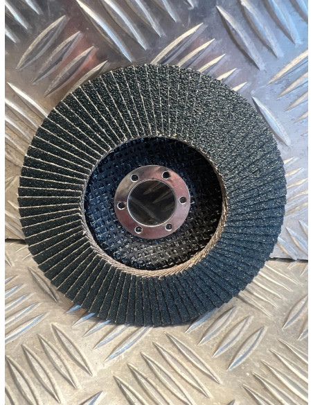 10 x disques a lamelles abrasif 125 mm 22 mm grain de 60 ponçage Silex