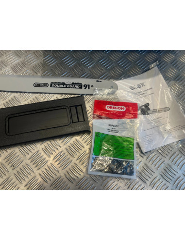 Silex tronçonneuse sans fil pour 2 batterie 20V - 40V avec guide chaine oregon