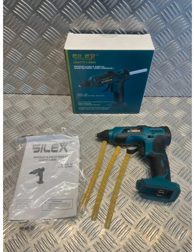 Silex pistolet tube colle silicone sans fil batterie lithium lca777-1-200 20V
