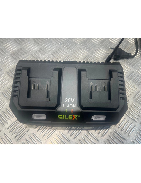 Silex chargeur double batterie 20V lithium pour outils bricolage visseuse autres