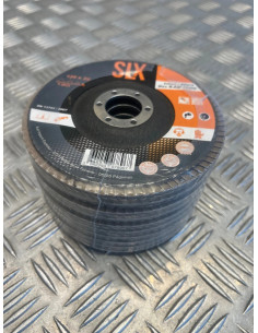 10 x disques a lamelles abrasif 125 mm 22 mm grain de 120 ponçage Silex