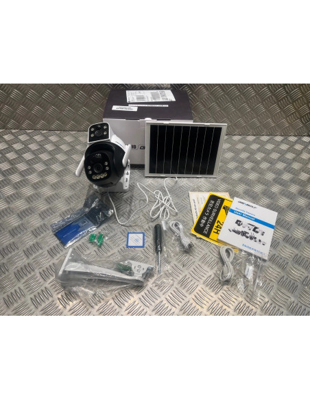 camera genbolt gb217h-4g 3g et 4G lte 2.5k surveillance double cam solaire