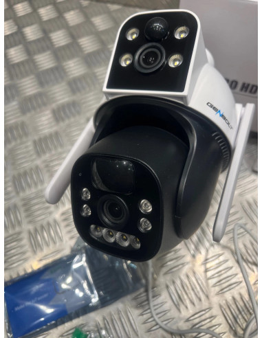 camera genbolt gb217h-4g 3g et 4G lte 2.5k surveillance double cam solaire