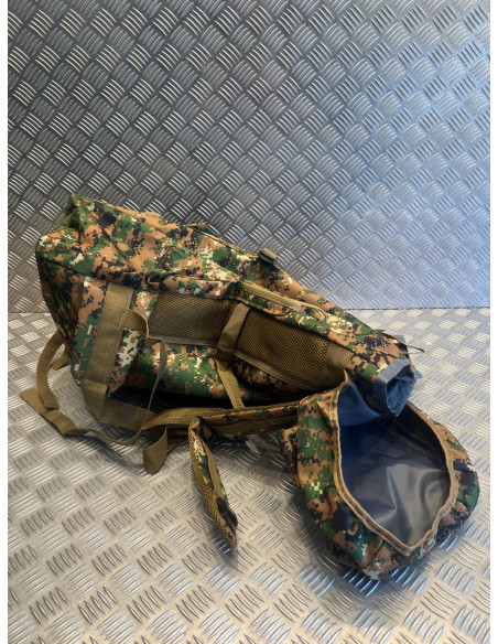 sac a dos randonnée 80L toile oxford bretelles réglables multiples poches