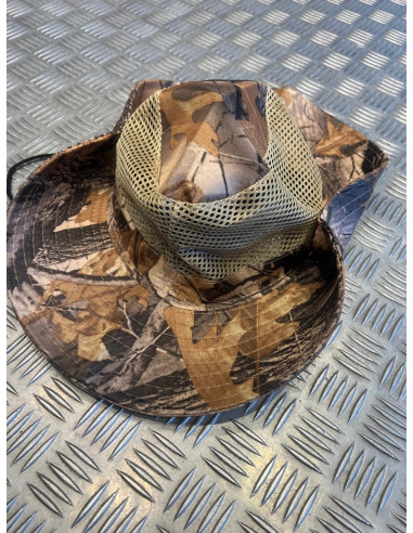 Chapeau camouflage protection solaire maille respirante chasse randonnée jungle