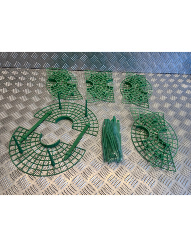 lot de 5 supports pour fraisiers fraise anti limace moisissure salete