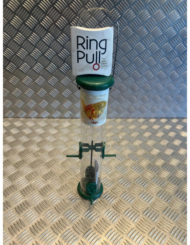 mangeoire oiseaux niger 4 perchoirs tube 360mm 1 litre