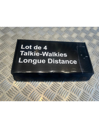 jeu de 4 talkie walkie 8 canaux avec ecouteur pour chasse randonne montagne