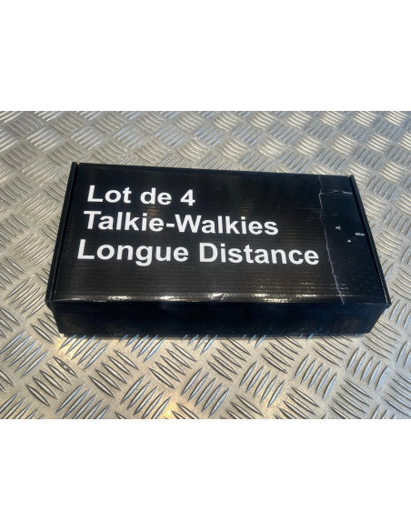 jeu de 4 talkie walkie 8 canaux avec ecouteur pour chasse randonne montagne