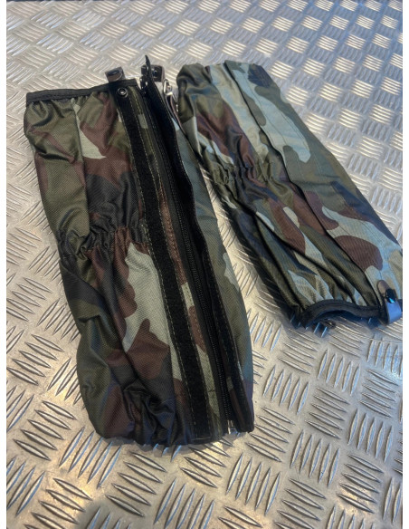 paire guêtres doublées et imperméable camouflage neuf