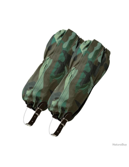 paire guêtres doublées et imperméable camouflage neuf