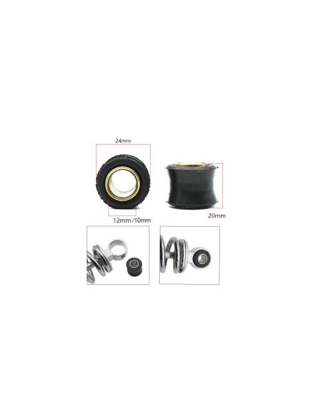 jeu bague silentbloc caoutchouc diam 12 mm reparation amortisseur suspension mo