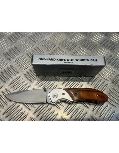 couteau one han mil-tec poignee bois pakka neuf