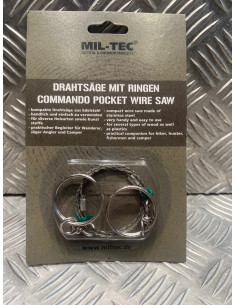 scie commando de survie avec anneaux mil-tec randonnée chasse camping neuf