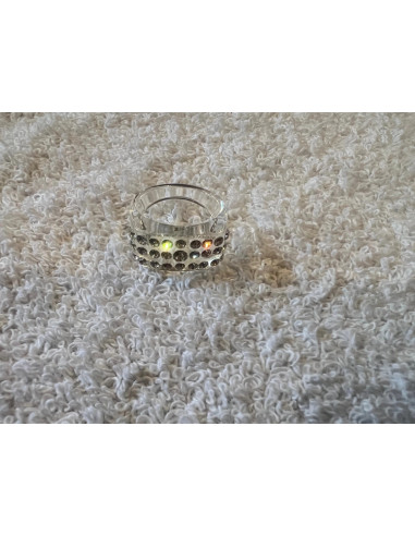 Bague cristaluna julia acrylique transparent swarovski cristal 101 404 00