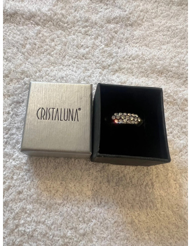 Bague cristaluna veretta acrylique transparent swarovski cristal 100 303 25