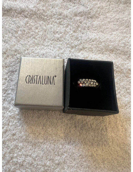 Bague cristaluna veretta acrylique transparent swarovski cristal 100 303 25