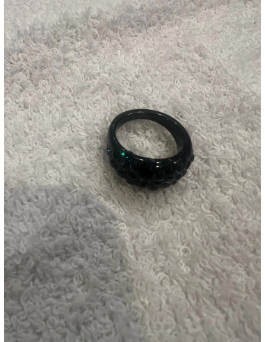 Bague cristaluna vivi acrylique noir swarovski montana 101 305 55