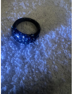 Bague cristaluna vivi acrylique noir swarovski montana 101 305 55 2