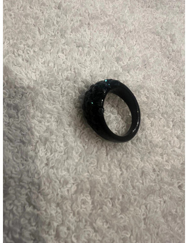 Bague cristaluna vivi acrylique noir swarovski montana 101 305 55