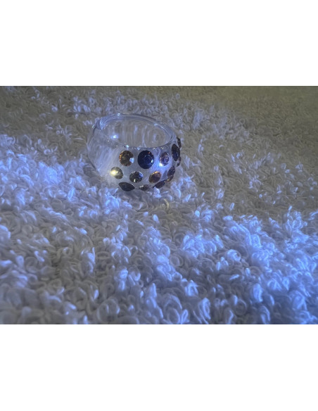 Bague cristaluna veretta acrylique transparent swarovski dorado Light colorado