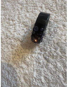 bague cristaluna diva acrylique noir swarovski purple velvet et tanzanite neuf 2