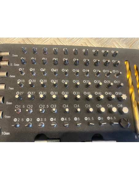 plateau eva 110 accessoires silex pour perceuse visseuse a percussion neuf foret