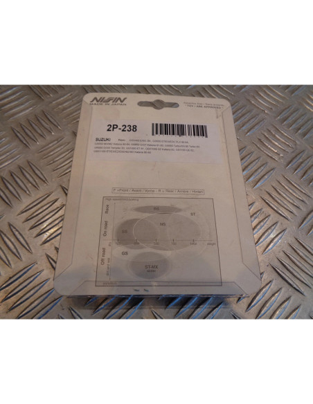 jeu plaquette frein avant nissin 2P-238NS moto suzuki 400 1000 1100 gsx 550 650