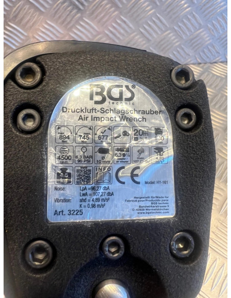 cle a choc debouleuses peteuse BGS 3225 20 mm 3/4 894 nm neuf