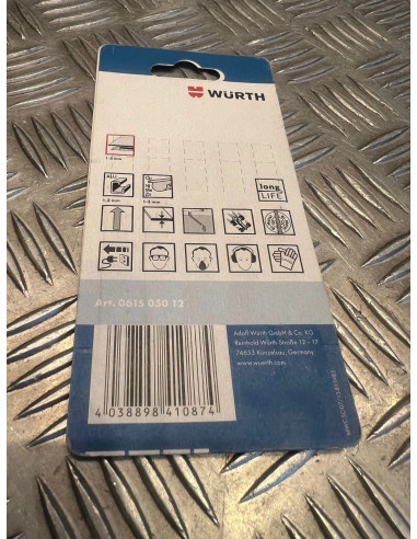 5 x lames metal scie sauteuse 1,2X77X1,0 wurth 061505012 longlife et speed neuf