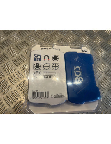 coffret jeu de forets et embouts 1/4 55 pieces bgs neuf