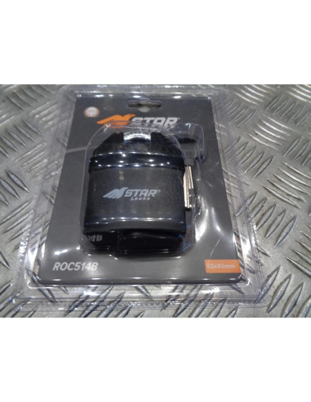 cadenas pour chaine antivol 62mm x 83mm star locks scooter moto velo