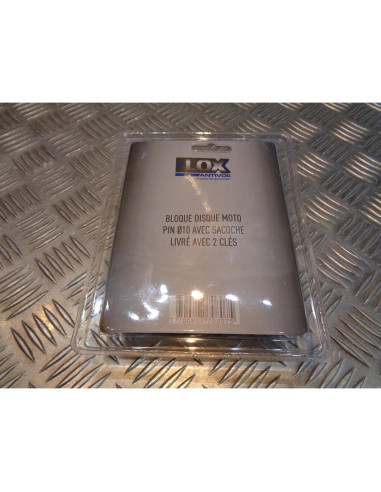 antivol bloc disque 2 cles et saccoche moto scooter velo securite vol