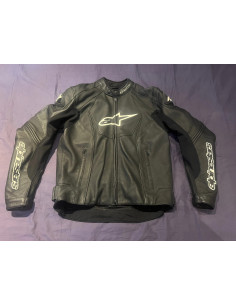 blouson cuir motard moto alpinestars gp-r pro comme neuf taille 50 eu