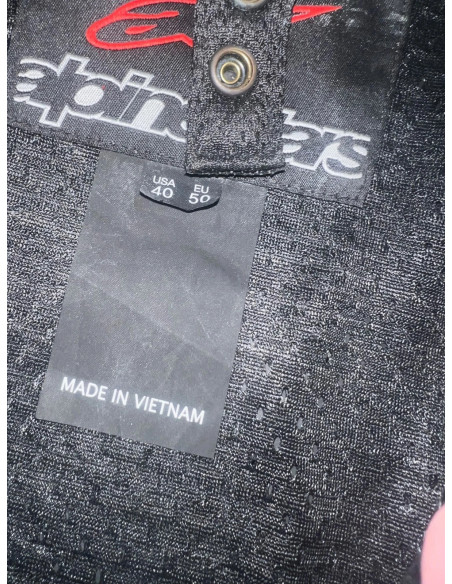 blouson cuir motard moto alpinestars gp-r pro comme neuf taille 50 eu