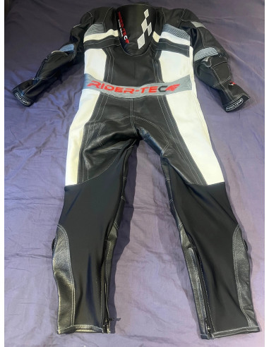 combinaison rider-tec neuf moto course cuir integral taille xl multi protections