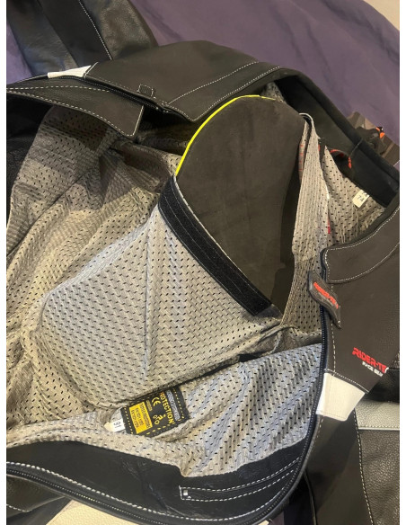 combinaison rider-tec neuf moto course cuir integral taille xl multi protections