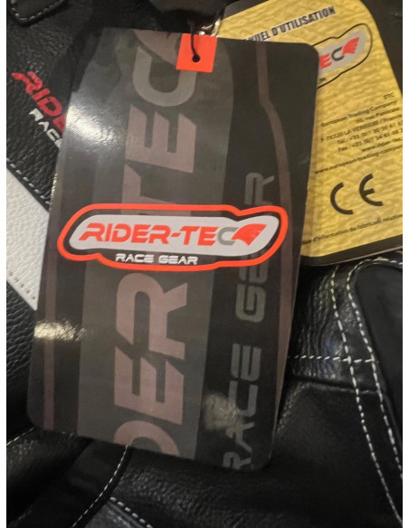 combinaison rider-tec neuf moto course cuir integral taille xl multi protections
